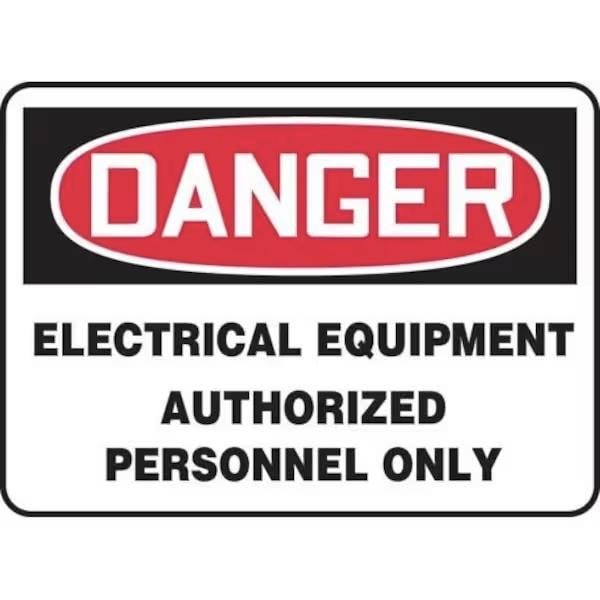 Accuform OSHA DANGER SAFETY SIGN ELECTRICAL MELC084VS MELC084VS - main